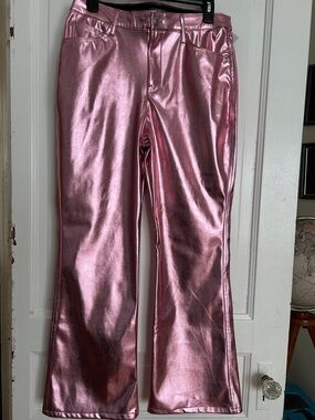 wild fable Metallic Pink Flared Jeans